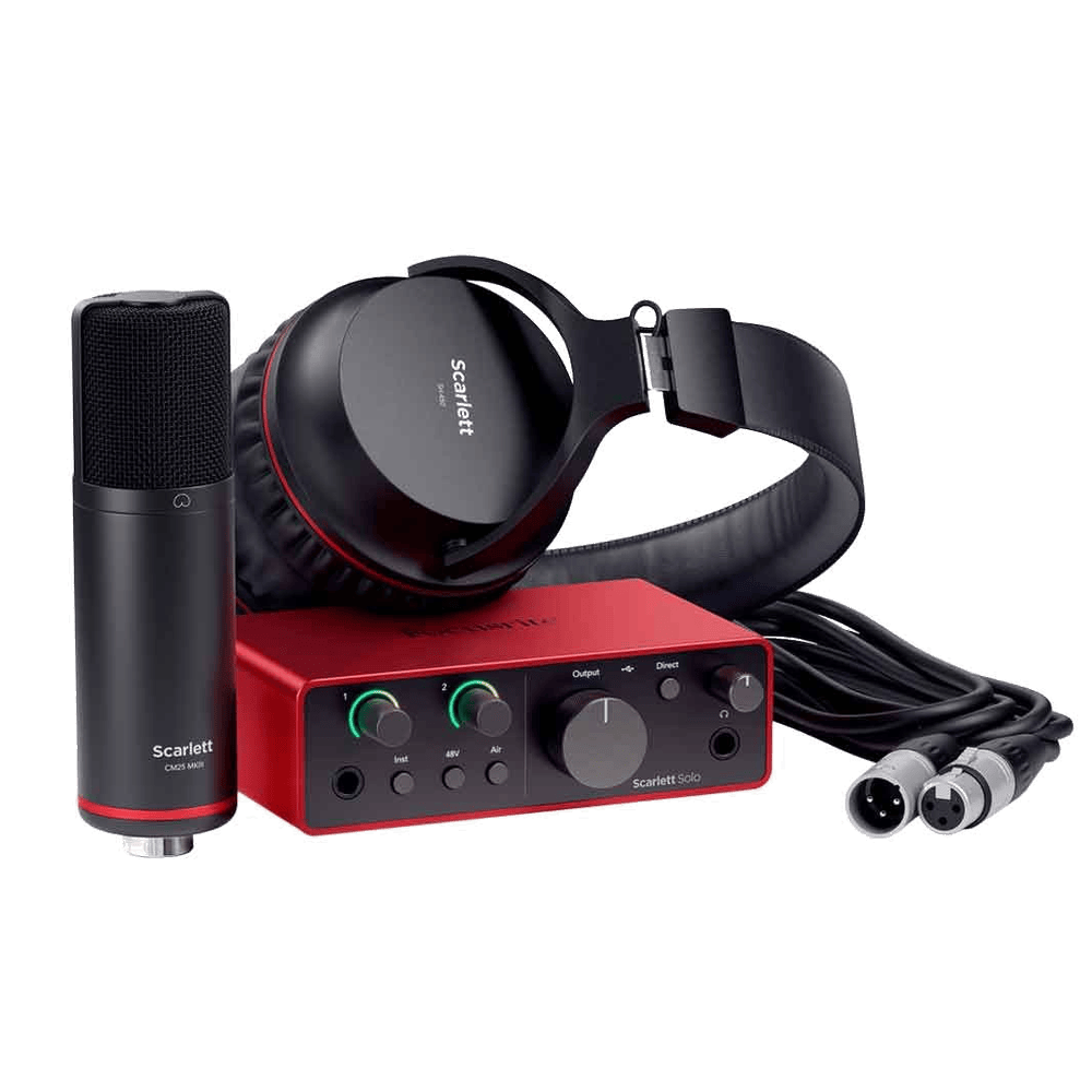 Focusrite Scarlett 4 SOLO-STUDIO USB Audio Interface Pack