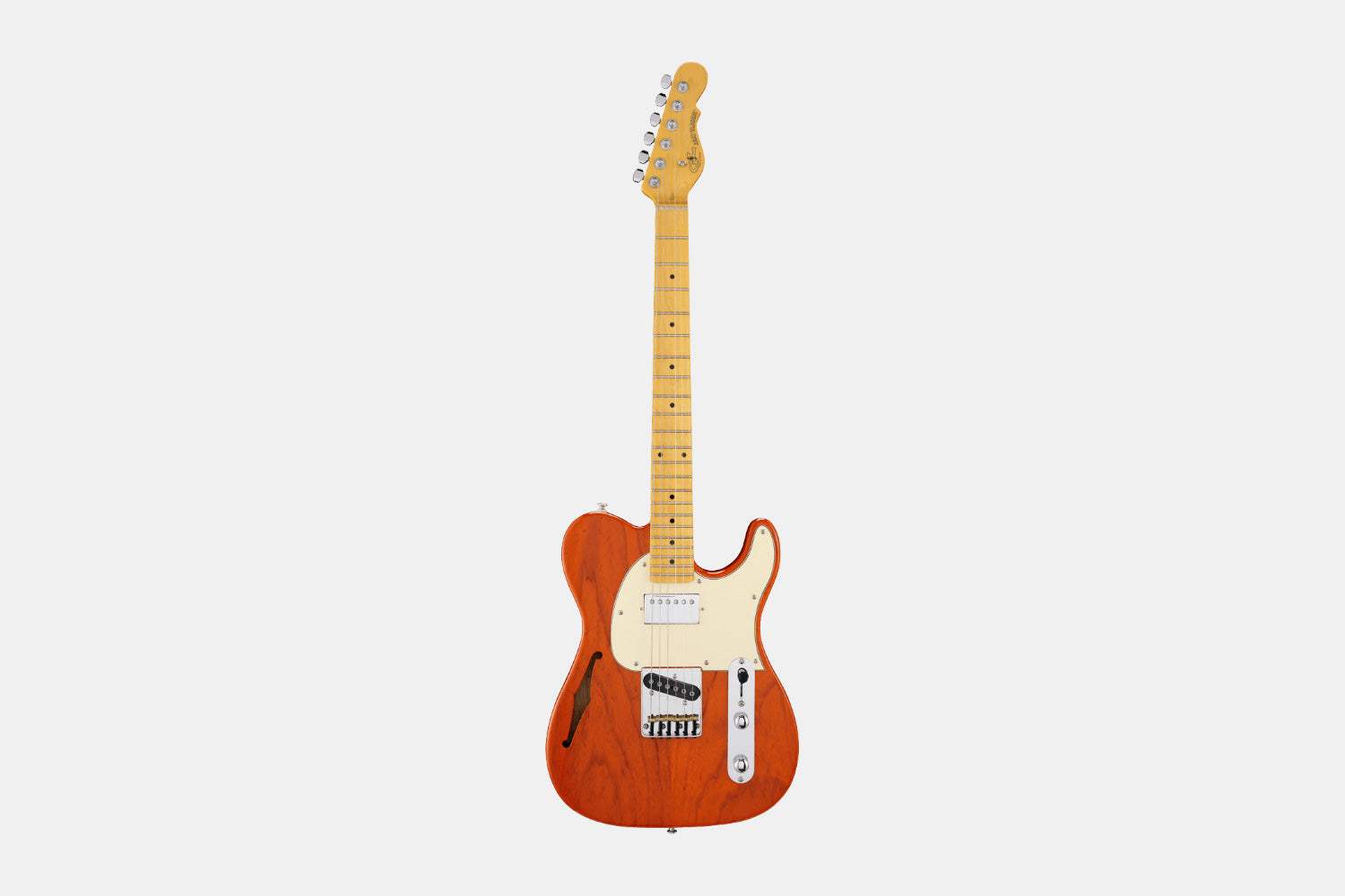 G&L Tribute ASAT Classic Bluesboy Semi Hollow - Clear Orange