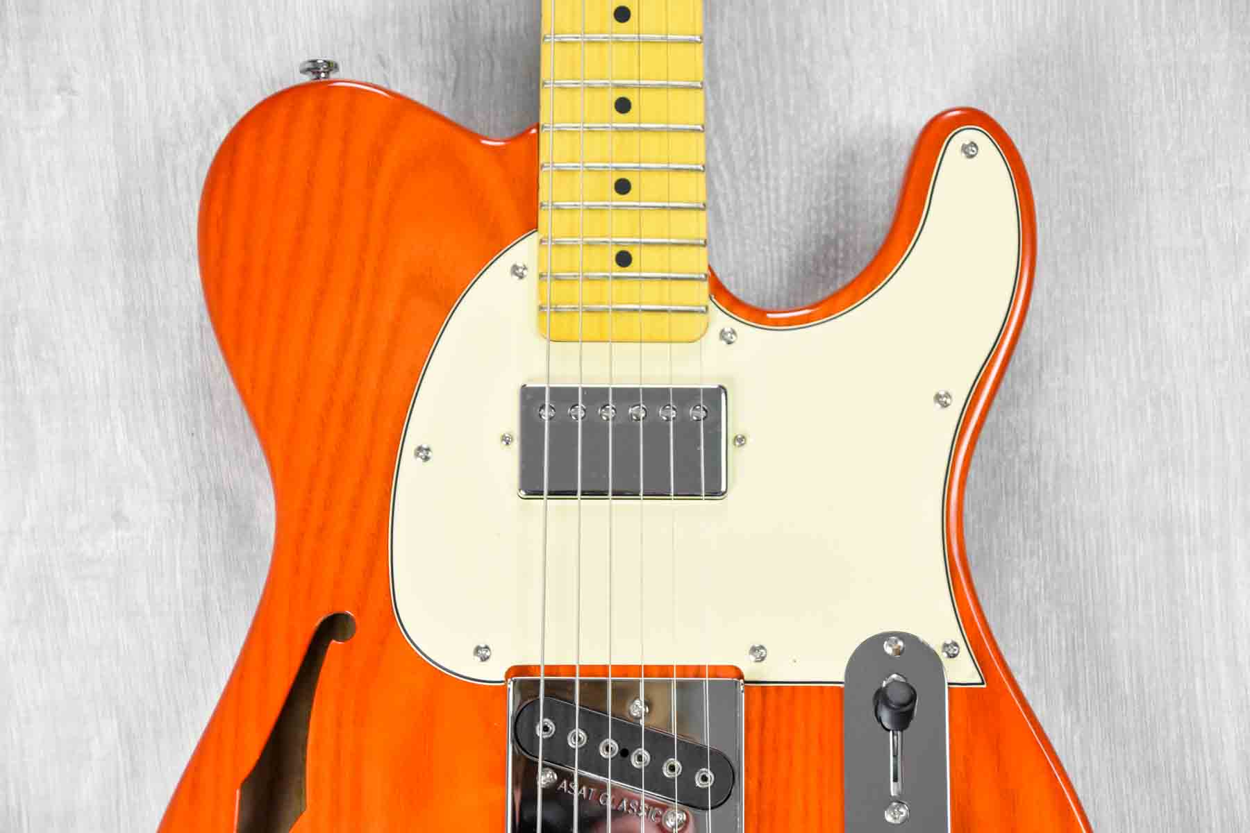 G&L Tribute ASAT Classic Bluesboy Semi Hollow - Clear Orange