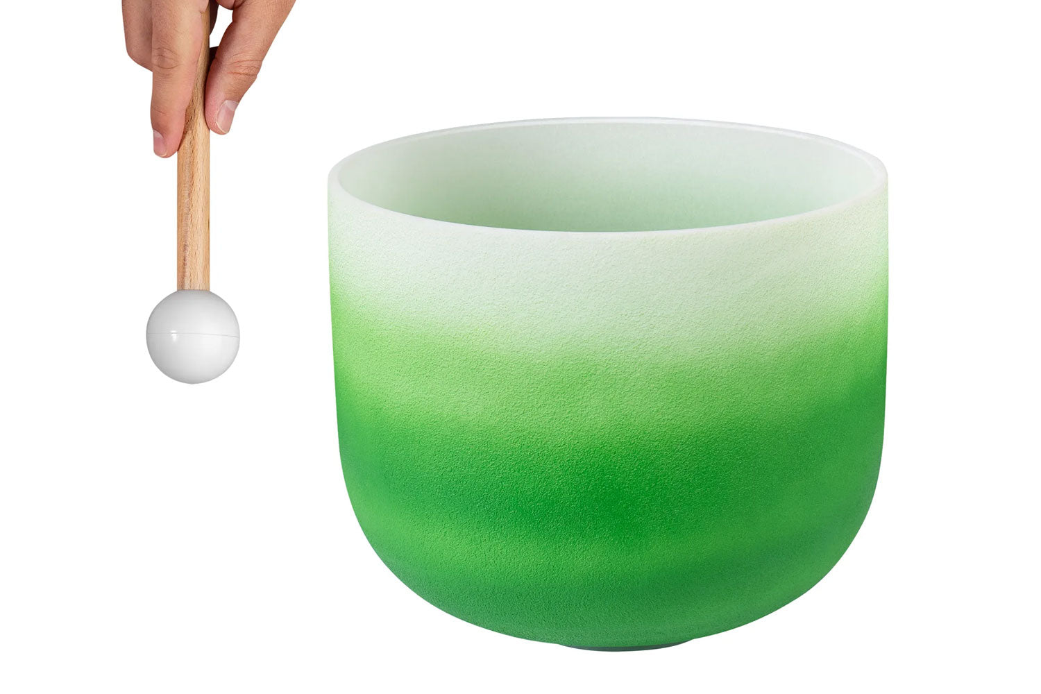 Sela Crystal Singing Bowl Chakra 11" - Green, Heart, F (432 Hz)