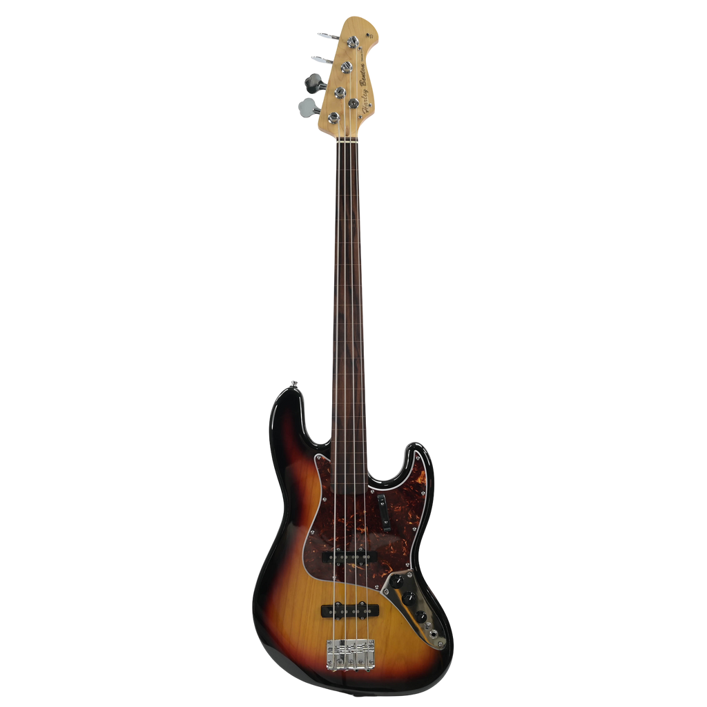 Harley Benton JB75 FL Deluxe Fretless + MODIFIED