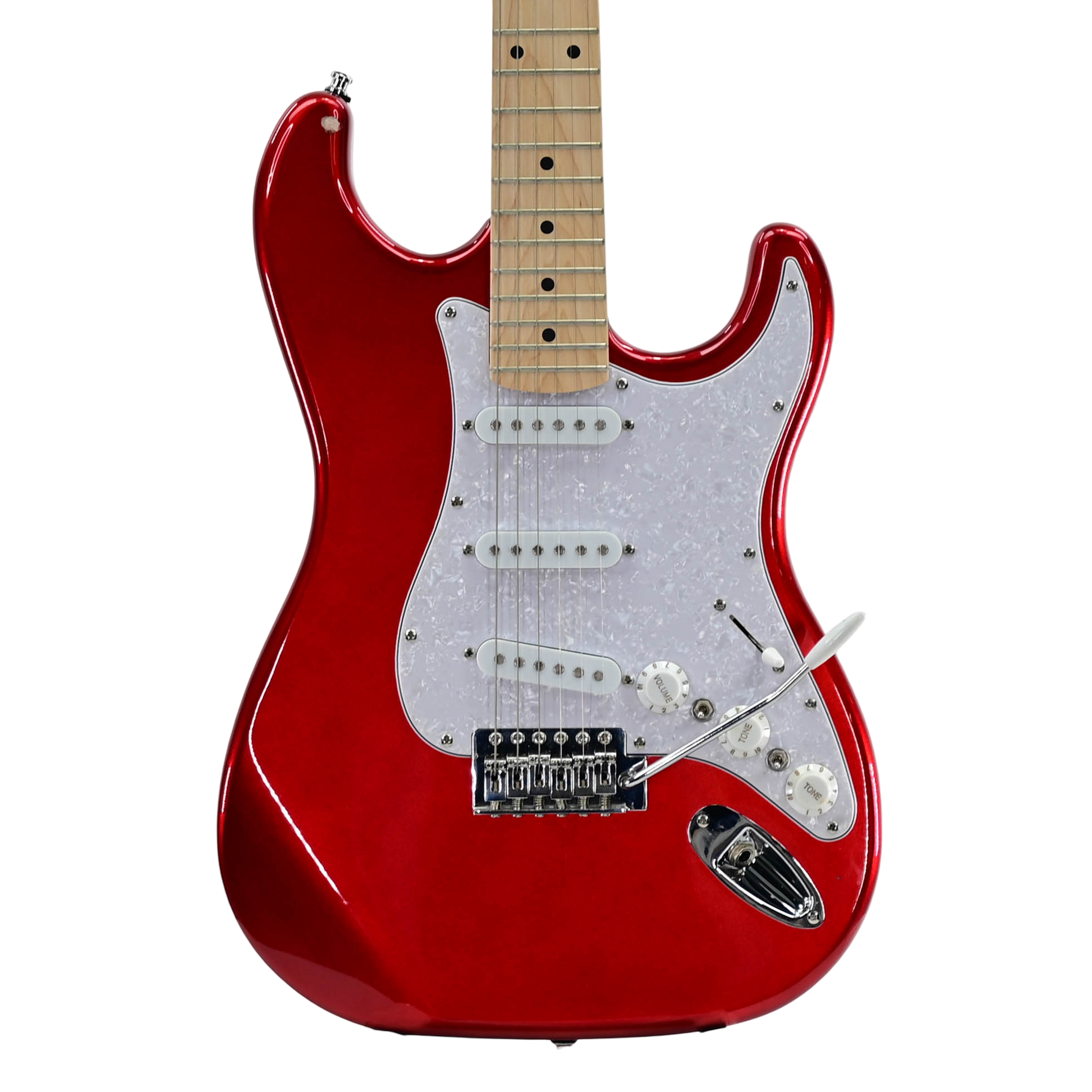 Harley Benton Stratocaster standard serie Candy Apple Red