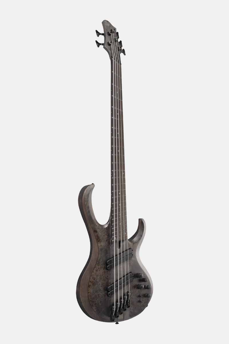 Ibanez BTB805MS-TGF Transparent Gray Flat 5-snarige basgitaar