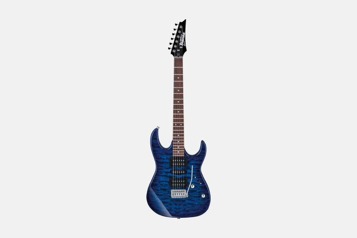 Ibanez GRX70QA-TBB transparent Blue Burst Elektrische gitaar