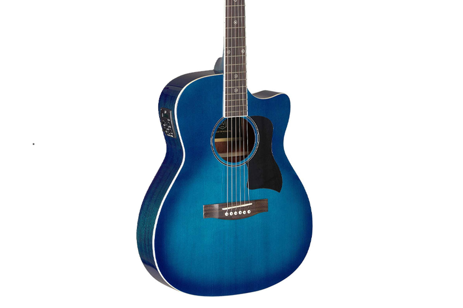 J.N Guitars BES-A TBB Akoestische gitaar Transparent Blueburst