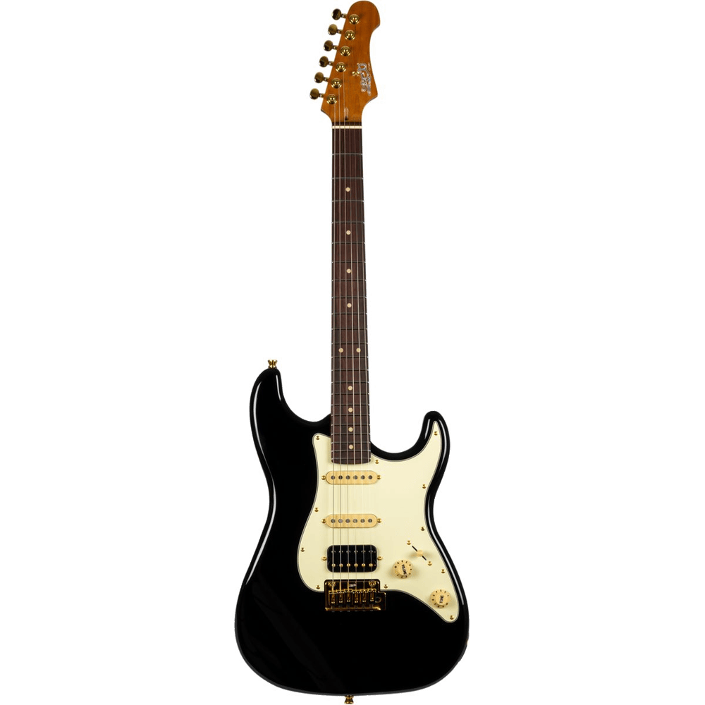 JET Guitars JS-480 BK G HSS Black/Gold