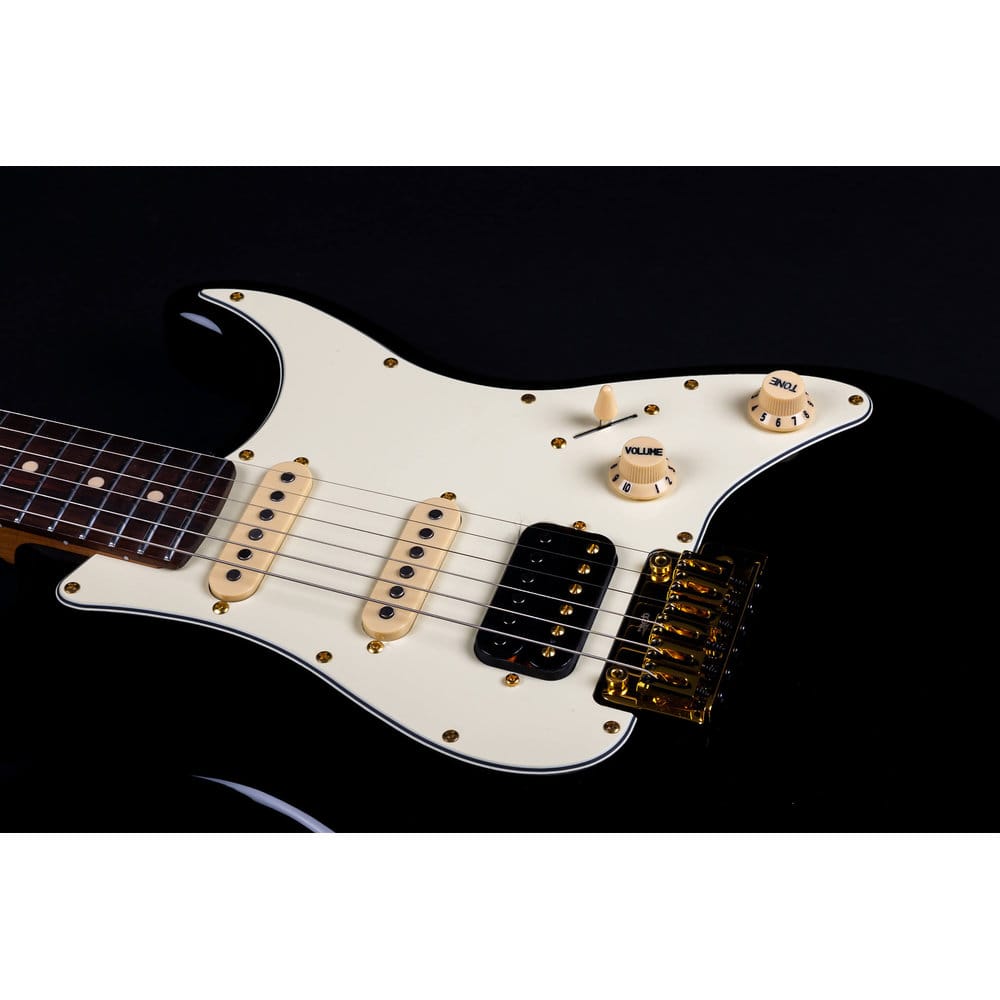 JET Guitars JS-480 BK G HSS Black/Gold