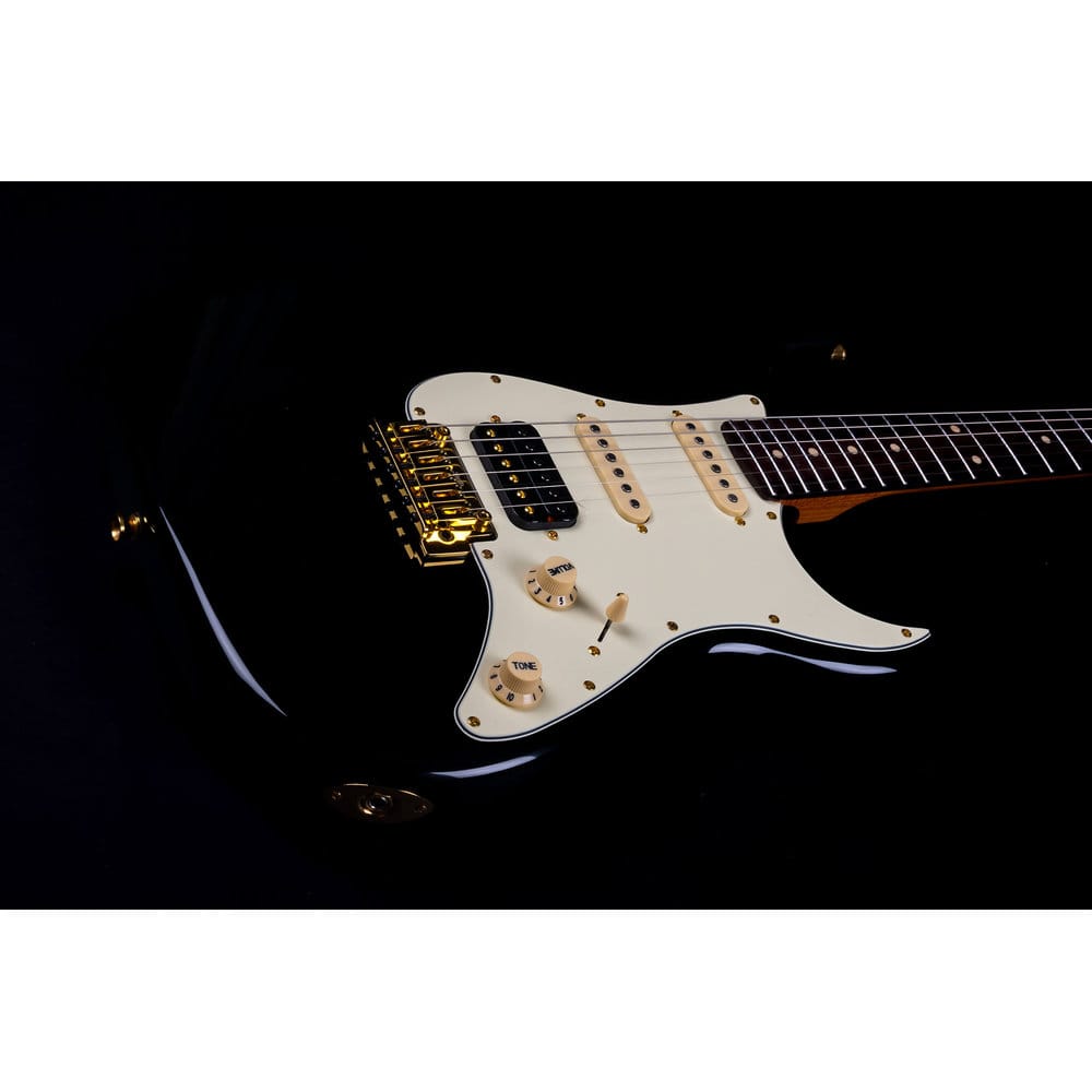 JET Guitars JS-480 BK G HSS Black/Gold