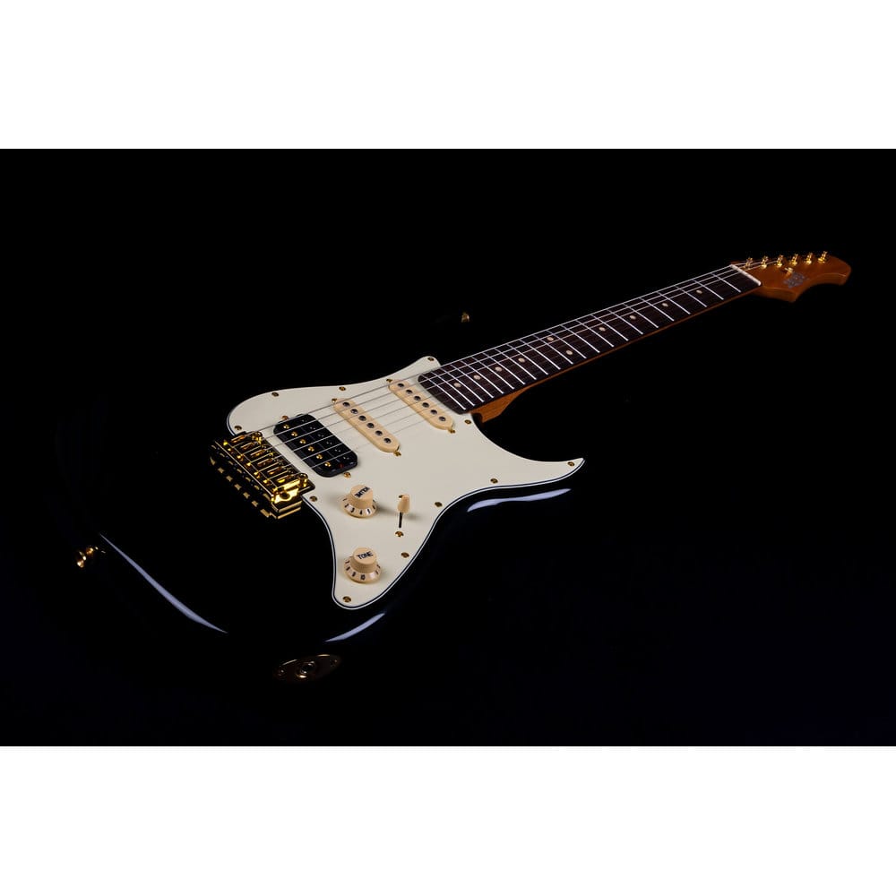 JET Guitars JS-480 BK G HSS Black/Gold