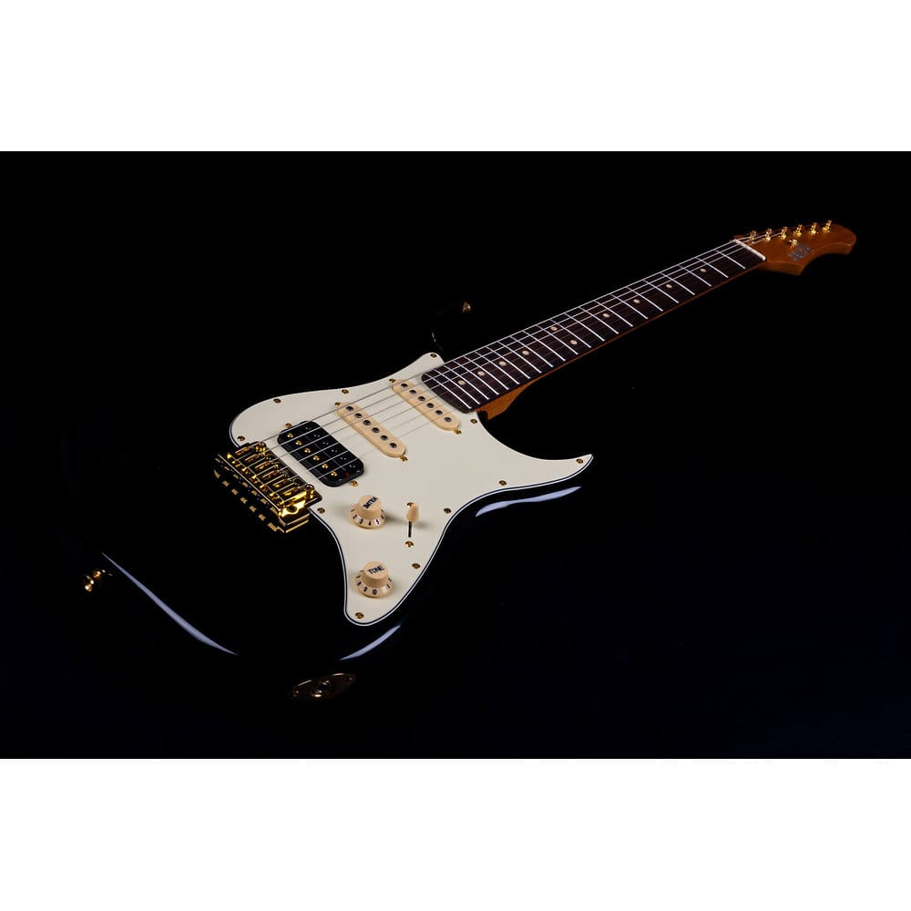JET Guitars JS-480 BK G HSS Black/Gold