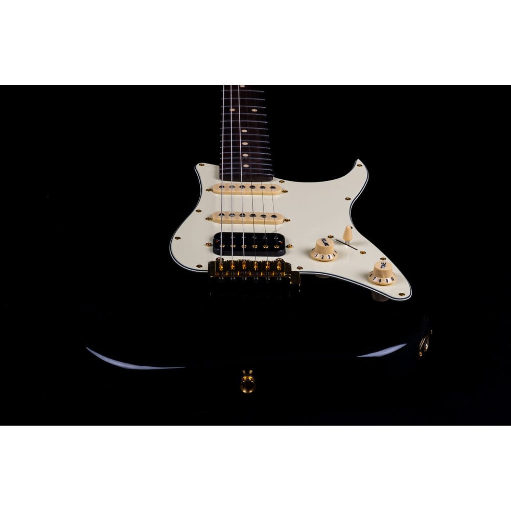 JET Guitars JS-480 BK G HSS Black/Gold