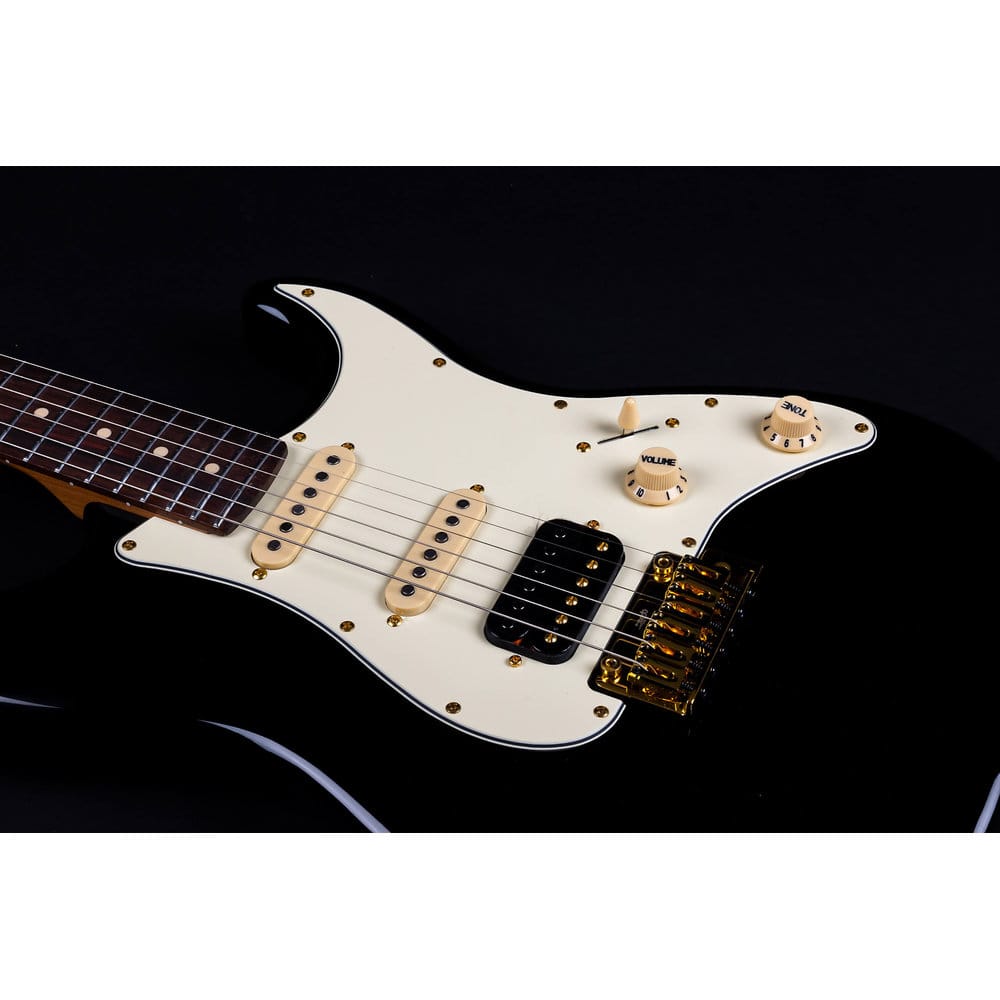 JET Guitars JS-480 BK G HSS Black/Gold