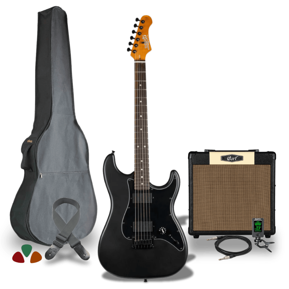 JET Guitars JS-400 Complete Set Mat Zwart