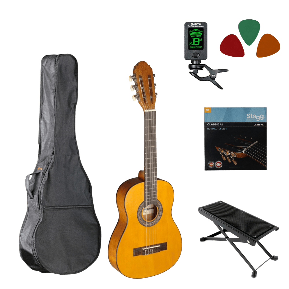 Klassieke gitaar starterset 1/4 Hout
