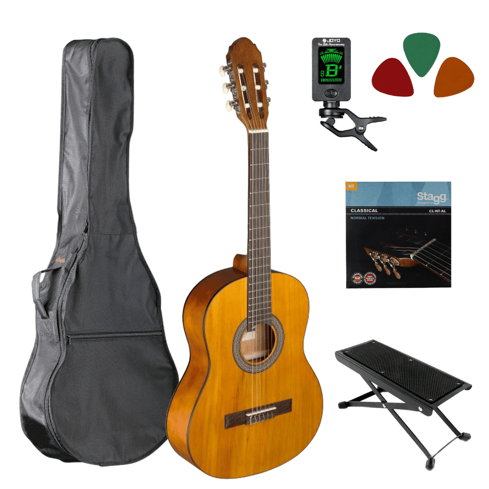Klassieke gitaar starterset 3/4 Hout