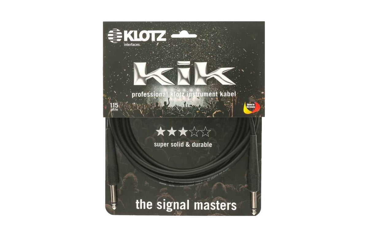 Klotz Zwart Gitaar KIK standaard 3M