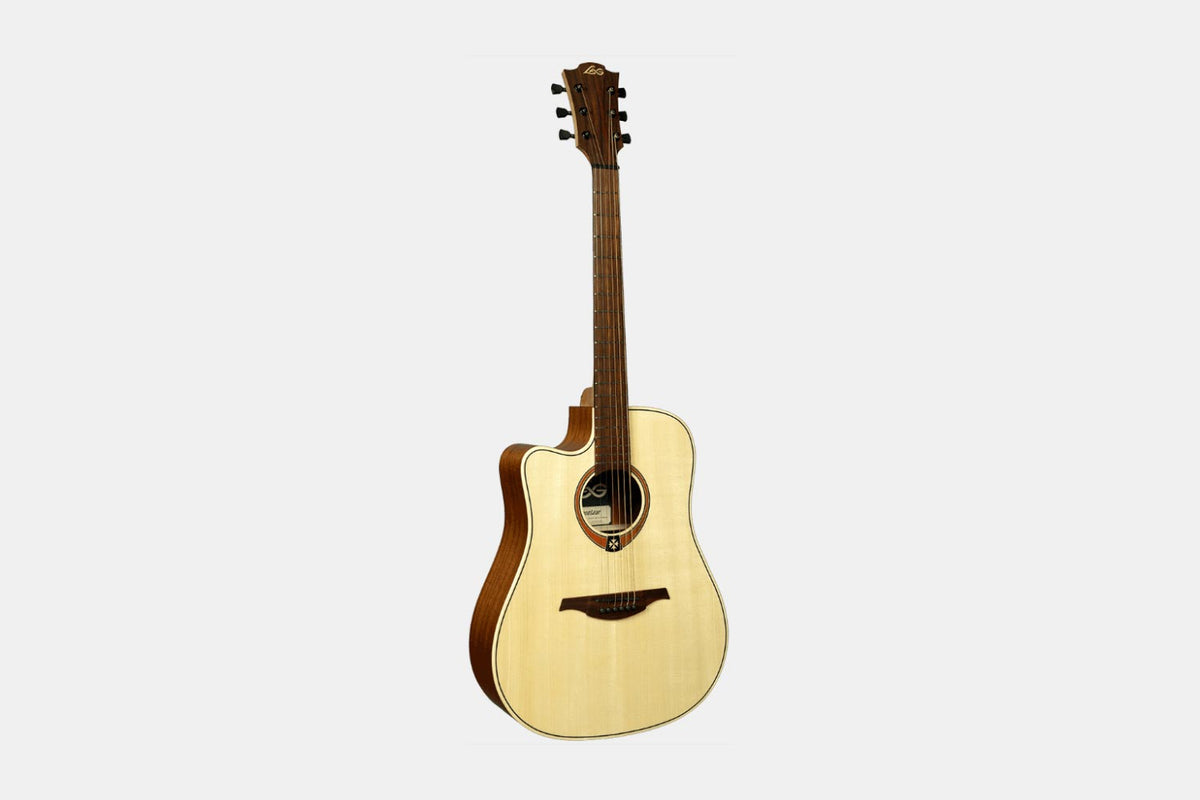 LAG TL70DCE Linkshandige Semi-Akoestische Western gitaar