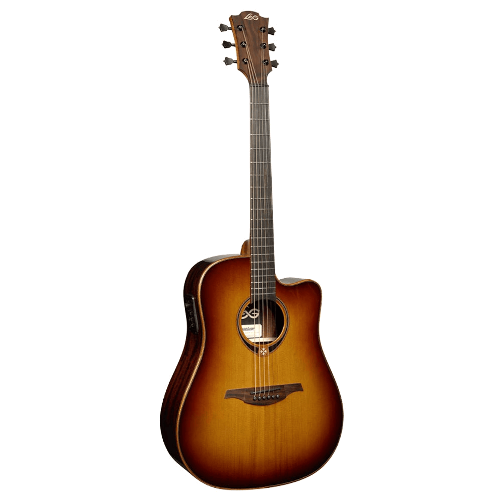LAG T118DCE-BRS Dreadnought Semi-Akoestische gitaar Brown Shadow