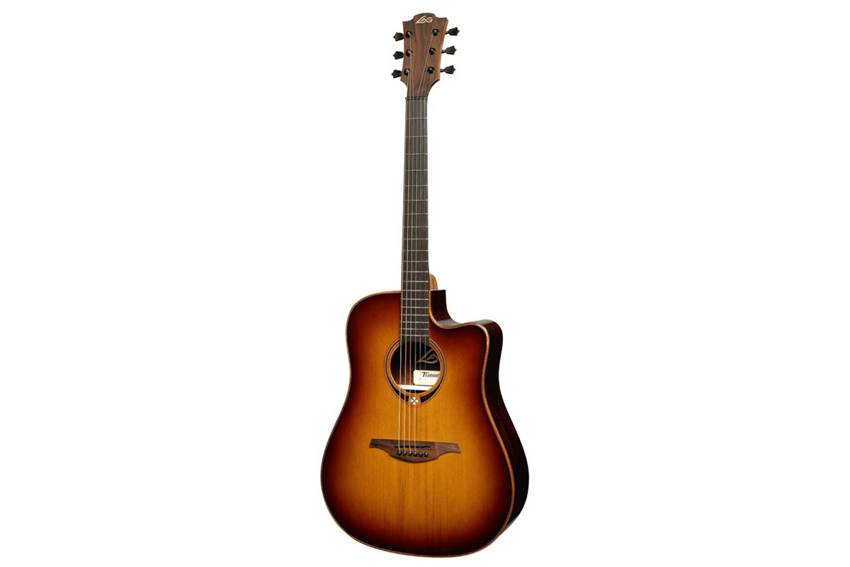 LAG T118DCE-BRS Dreadnought Semi-Akoestische gitaar Brown Shadow