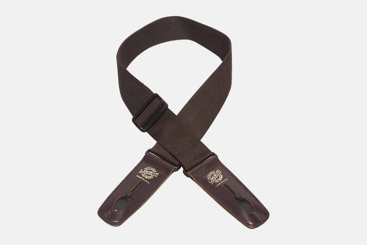 Lock-It LIS 006 P2-BRN Gitaarband Bruin (5585223418020)