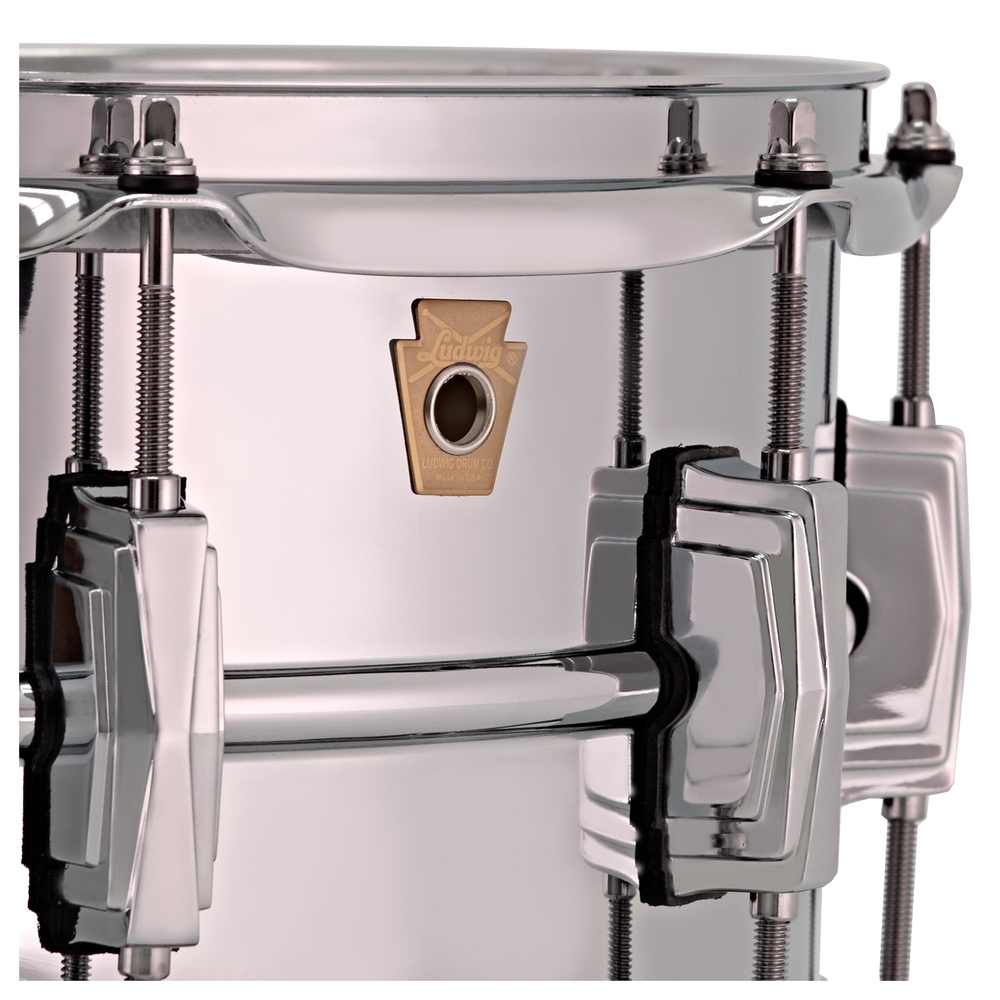 Ludwig LM402 6.5x14 S-Pho Metal Snare Dr