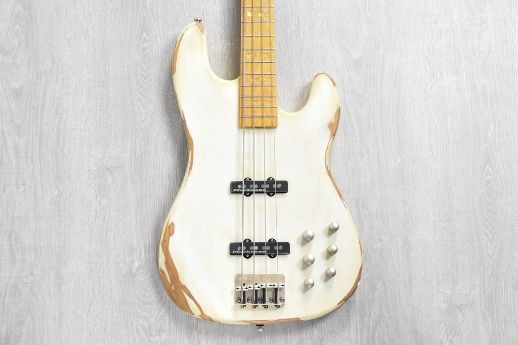 Markbass MB JF1 White Battered 4 VG RW Basgitaar