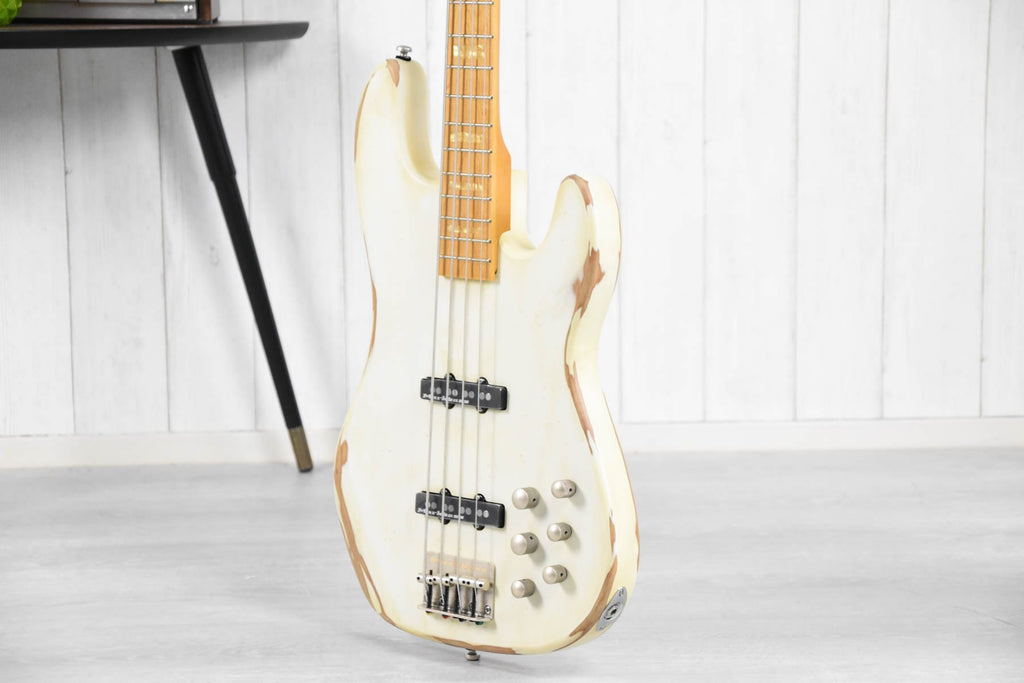 Markbass MB JF1 White Battered 4 VG RW Basgitaar
