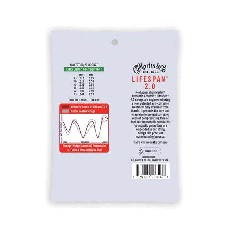 Martin MA170T Lifespan Bronze 010-047