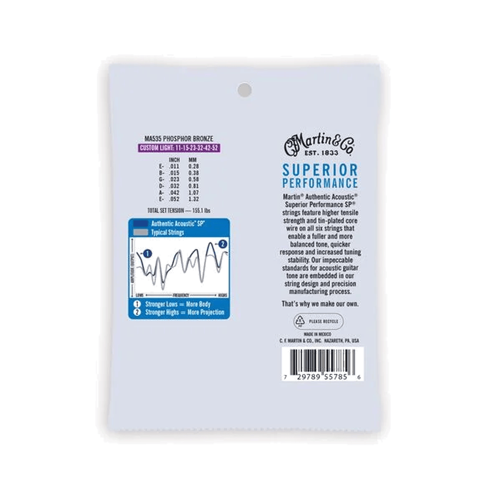 Martin MA535 Authentic Phosphor Bronze 011-052