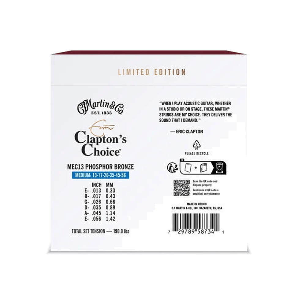 Martin MEC13 Phosphor Bronze Clapton's Choice  013-056