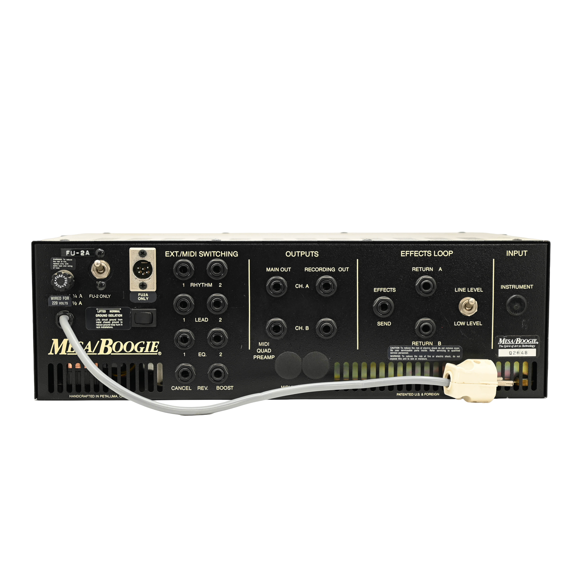 Mesa Boogie Quad Pre-amp inclusief FU2A Footswitch