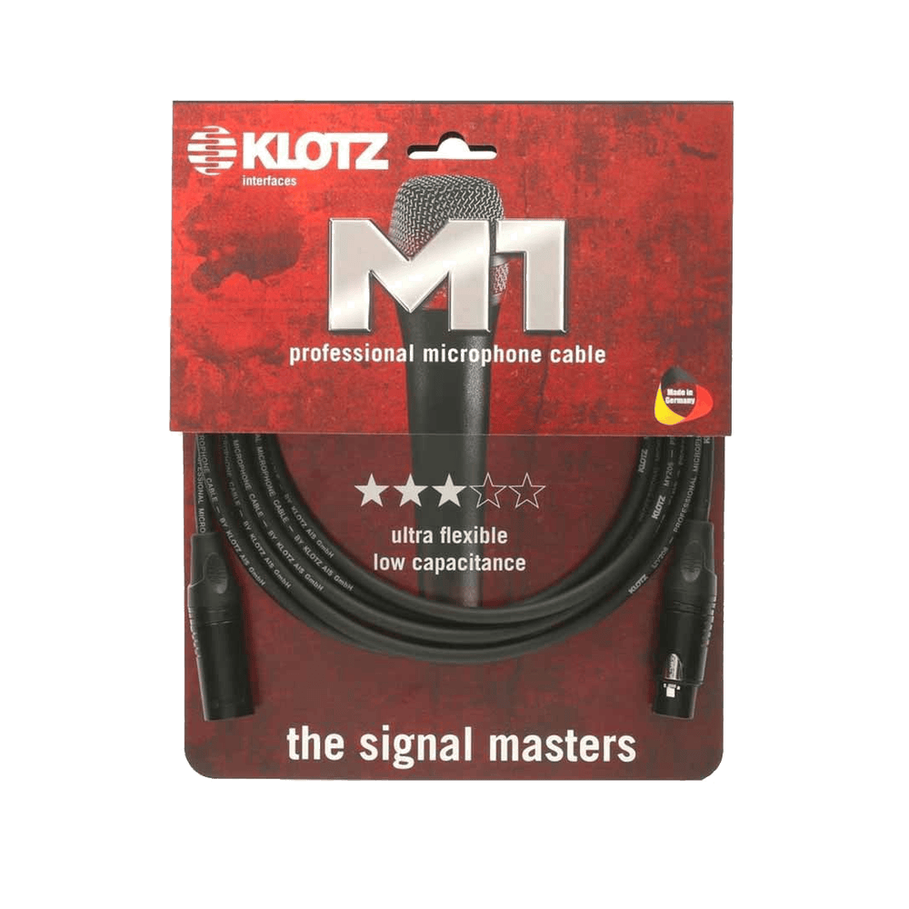 Klotz Zwart Microfoon 10M  XLR-M XLR-F