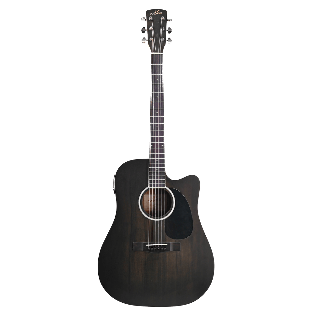 NX STLD10-BKCEQ Dreadnought Black semi-akoestisch