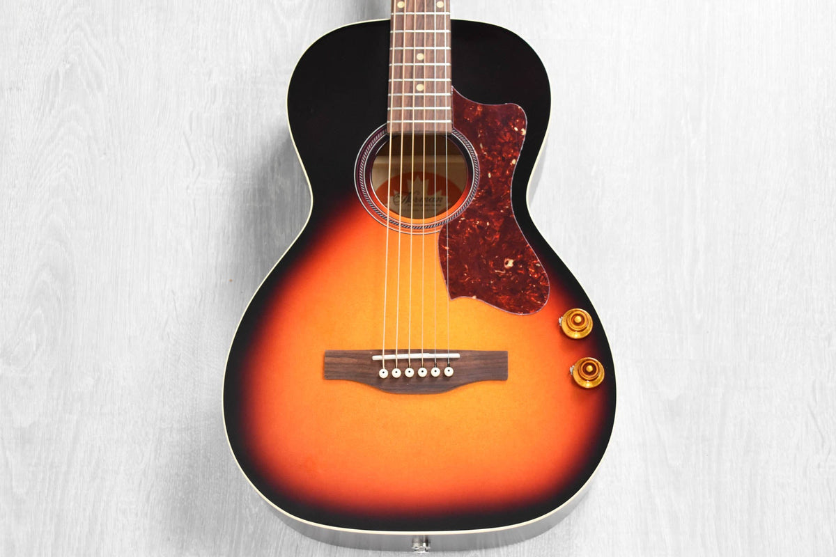 Norman B18 Parlor Cherry Burst GT Q-Discrete - Akoestische western gitaar