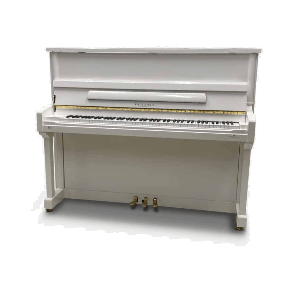 Perzina UP-122 Wit Hoogglans Piano
