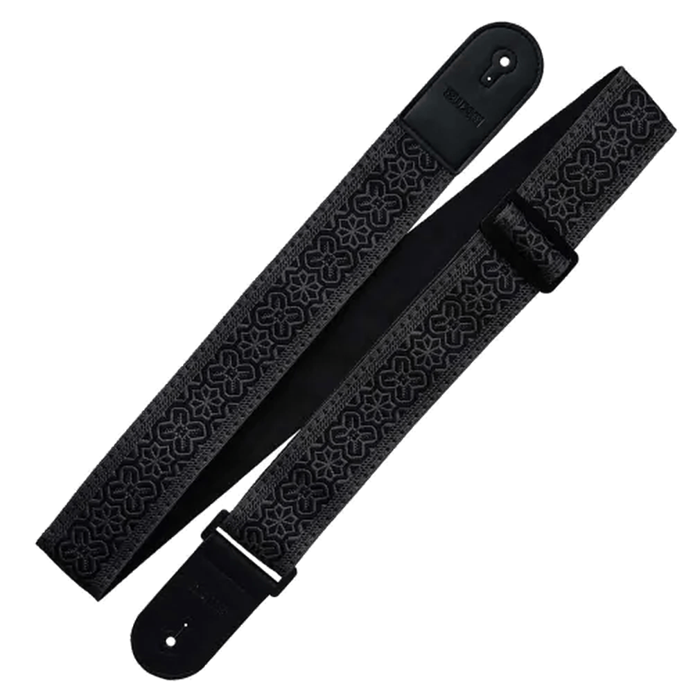 RICHTER Retro Guitar Strap Black / Anthracite - 1955