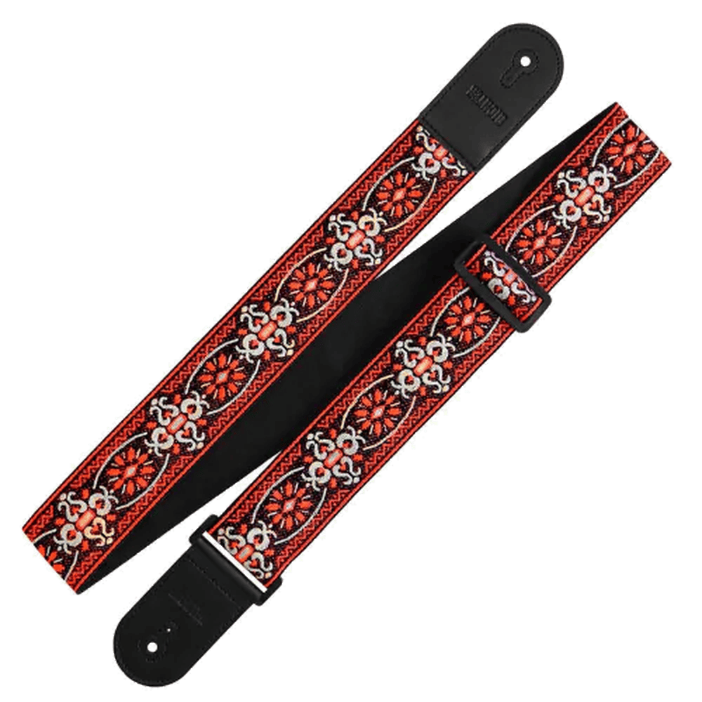 RICHTER Retro Guitar Strap Red / Black - 1768