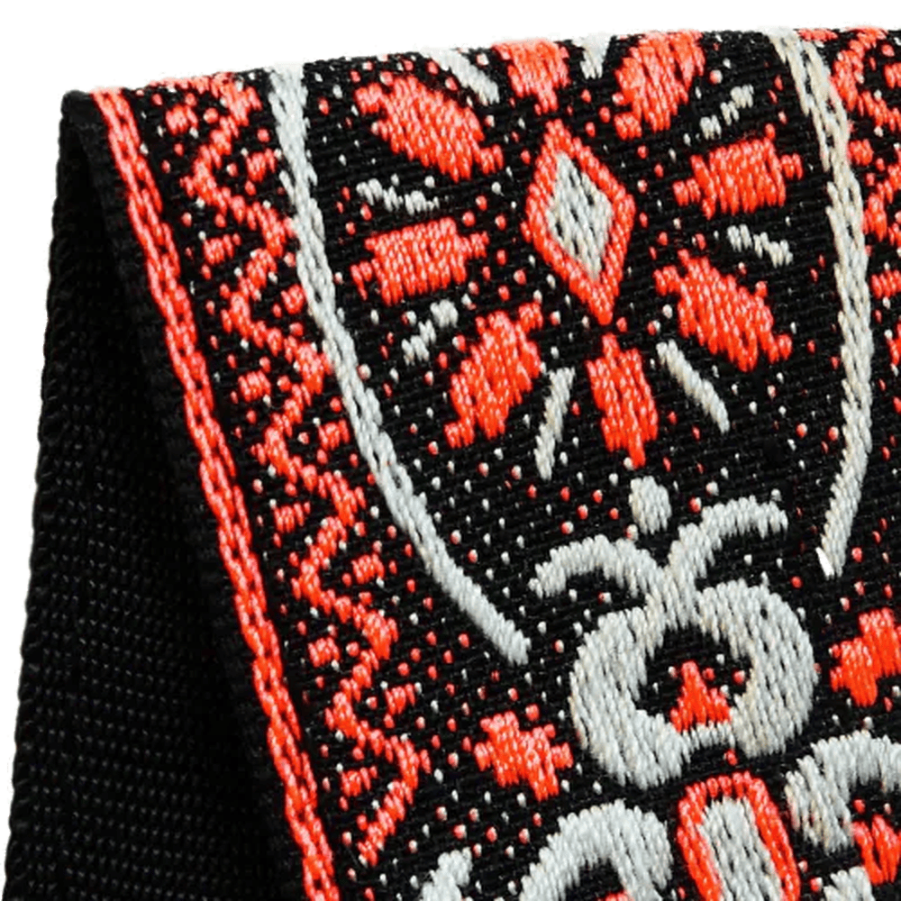 RICHTER Retro Guitar Strap Red / Black - 1768
