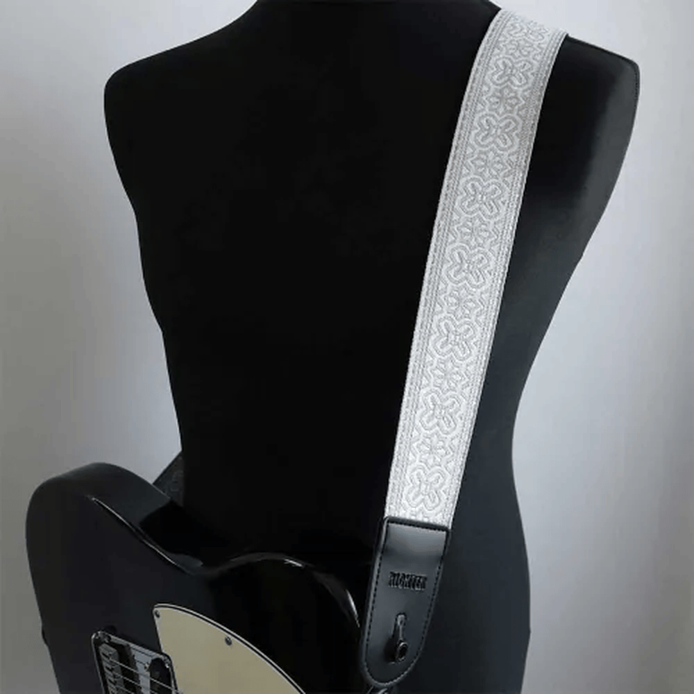 RICHTER Retro Guitar Strap White / Grey - 1956