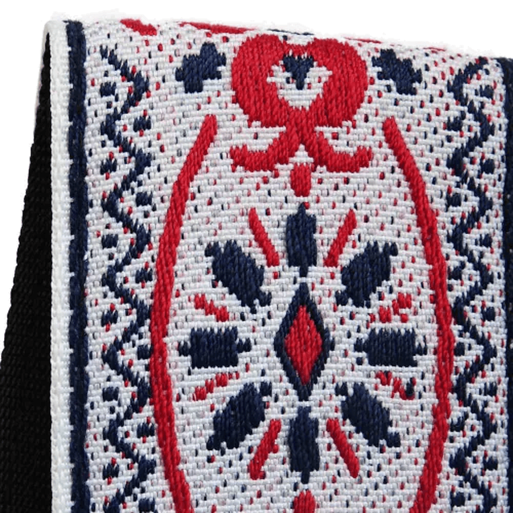 RICHTER Retro Guitar Strap White / Red - 1769