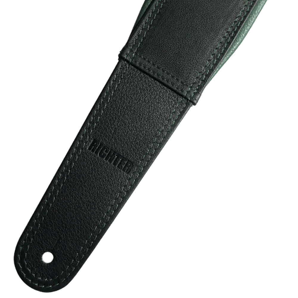 RICHTER Springbreak I Nappa Guitar Strap Black / Olive - 1711