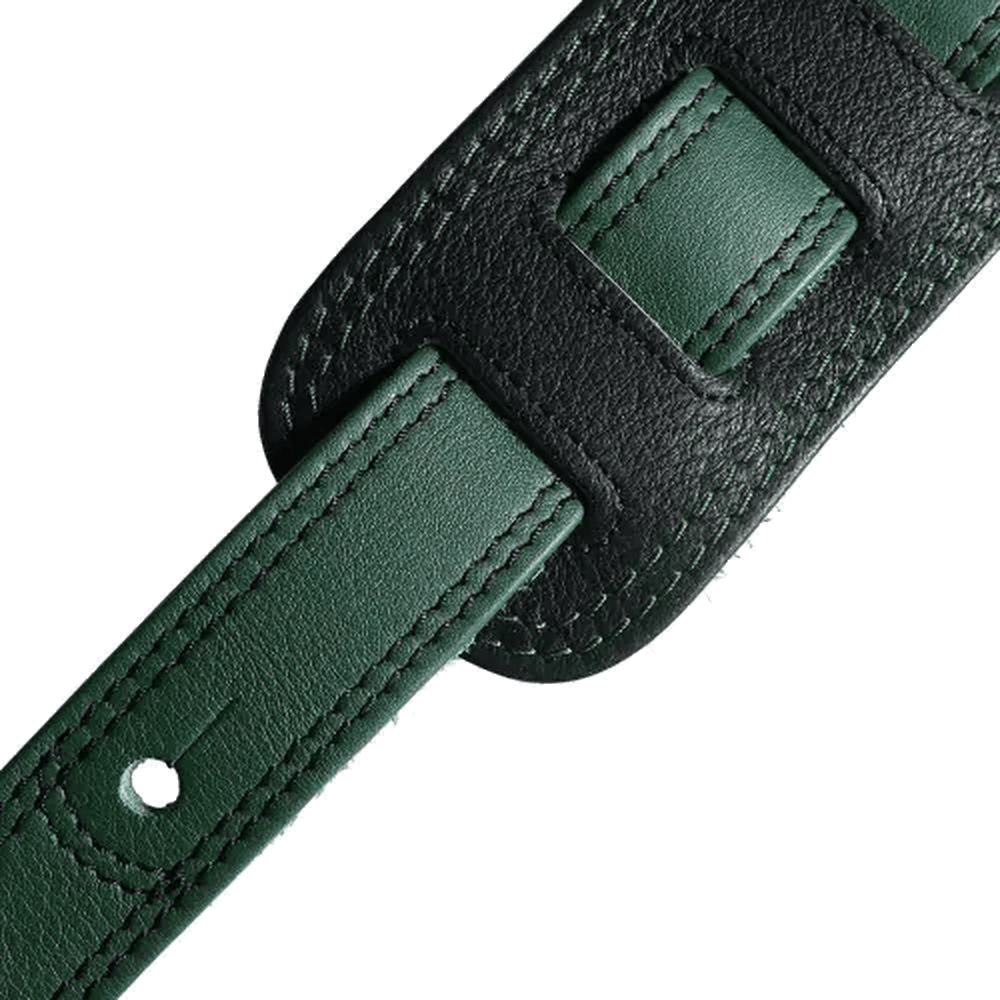 RICHTER Springbreak I Nappa Guitar Strap Black / Olive - 1711