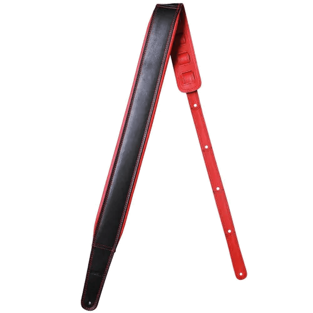 RICHTER Springbreak I Nappa Guitar Strap Black / Red - 1543