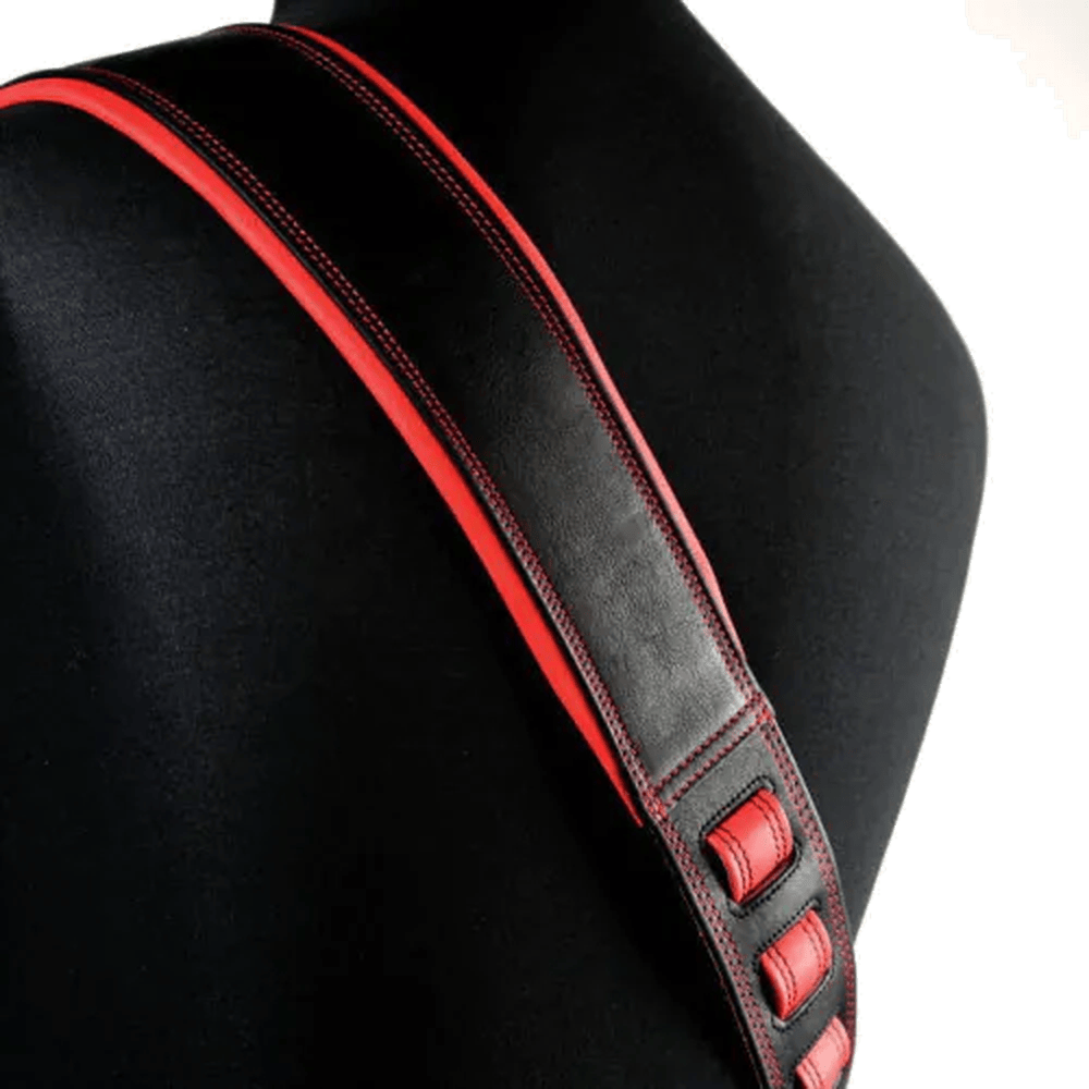 RICHTER Springbreak I Nappa Guitar Strap Black / Red - 1543