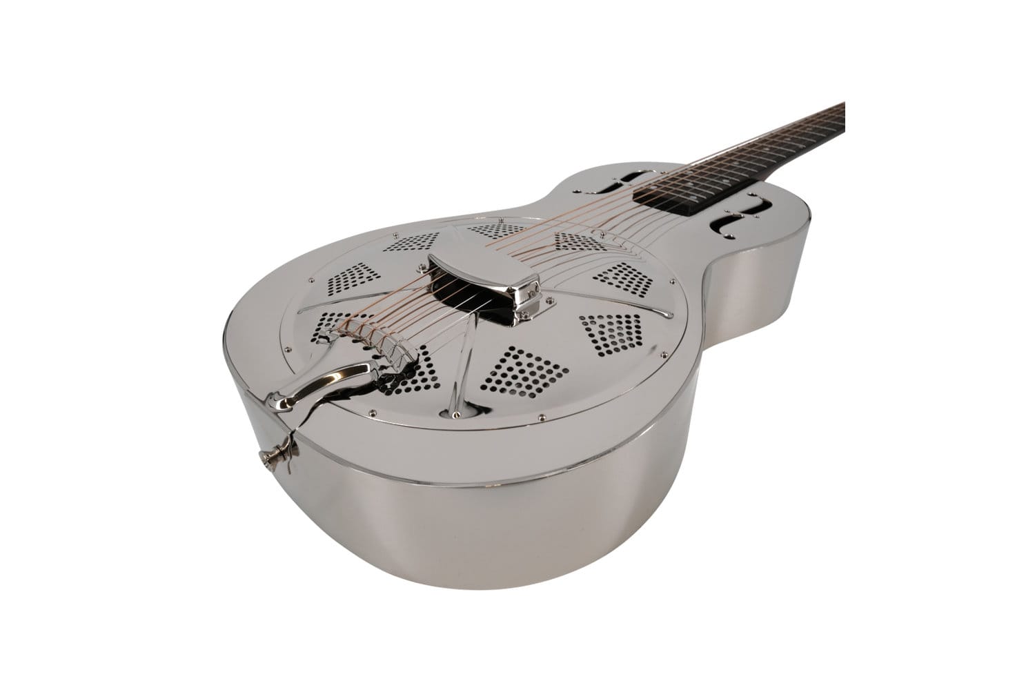 Recording King RM-993 Brass Resonator Gtr, Parlor