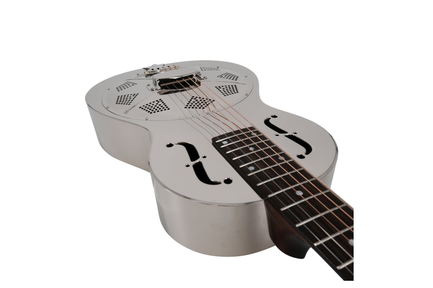 Recording King RM-993 Brass Resonator Gtr, Parlor