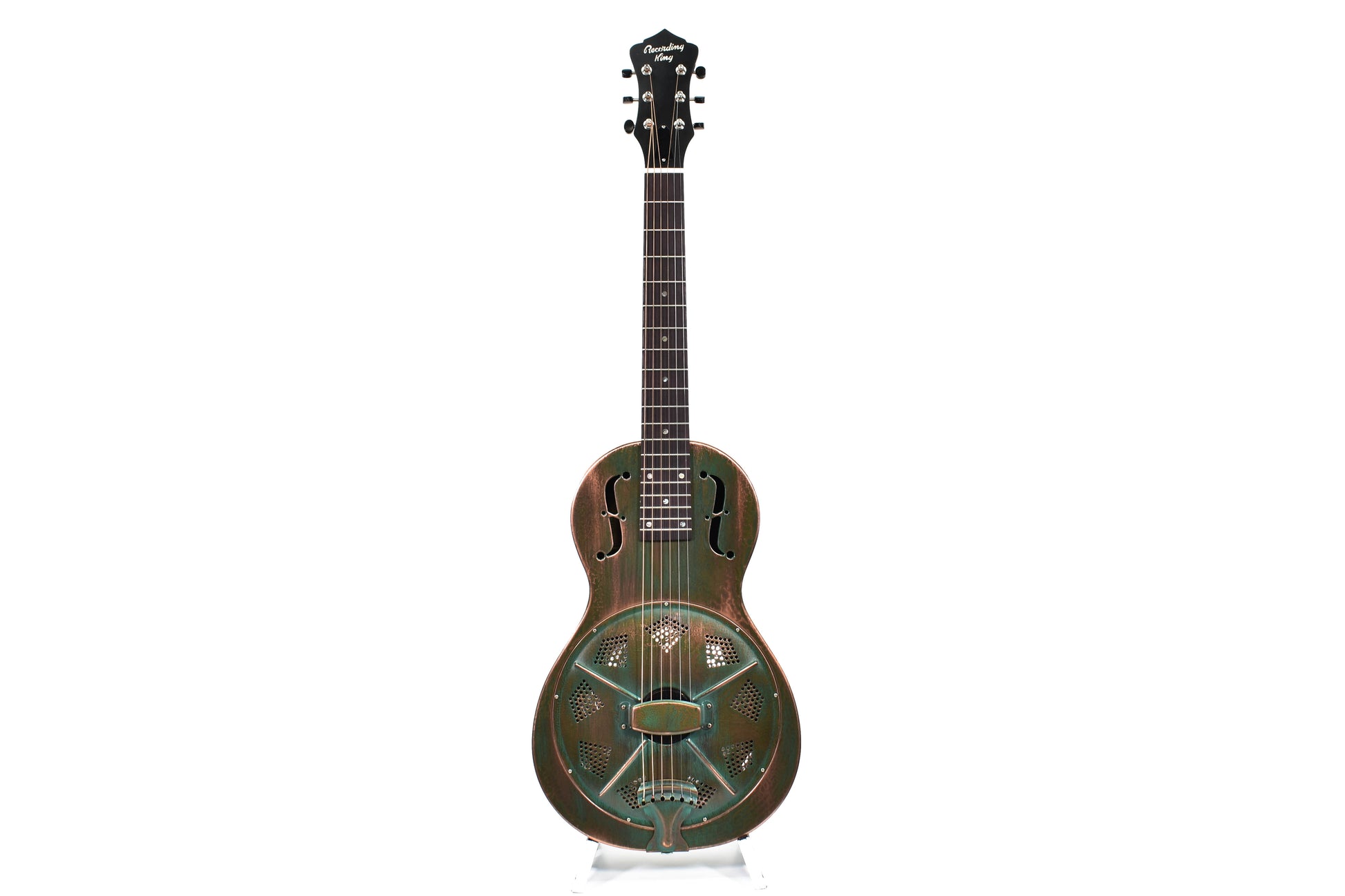 Recording King RM-993-VG Brass Resonator Vintage Green, Parlor