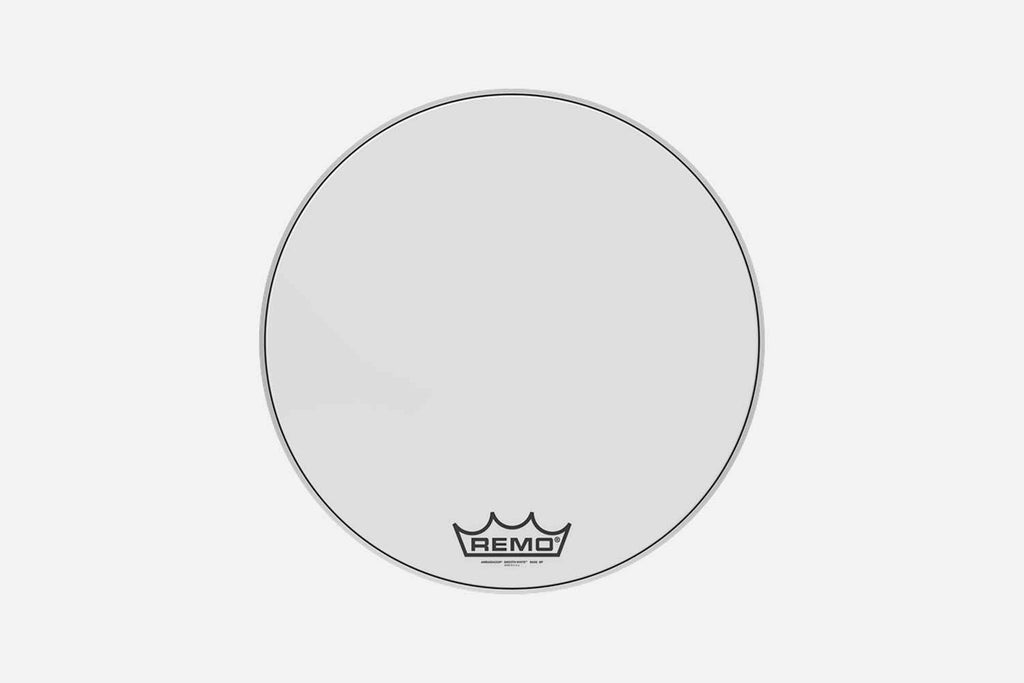 Remo Ambassador Smooth White voor Bassdrum (5463363846308)