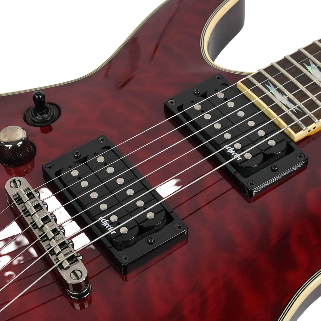 Schecter Omen Extreme 6 Black cherry linkshandig  2019