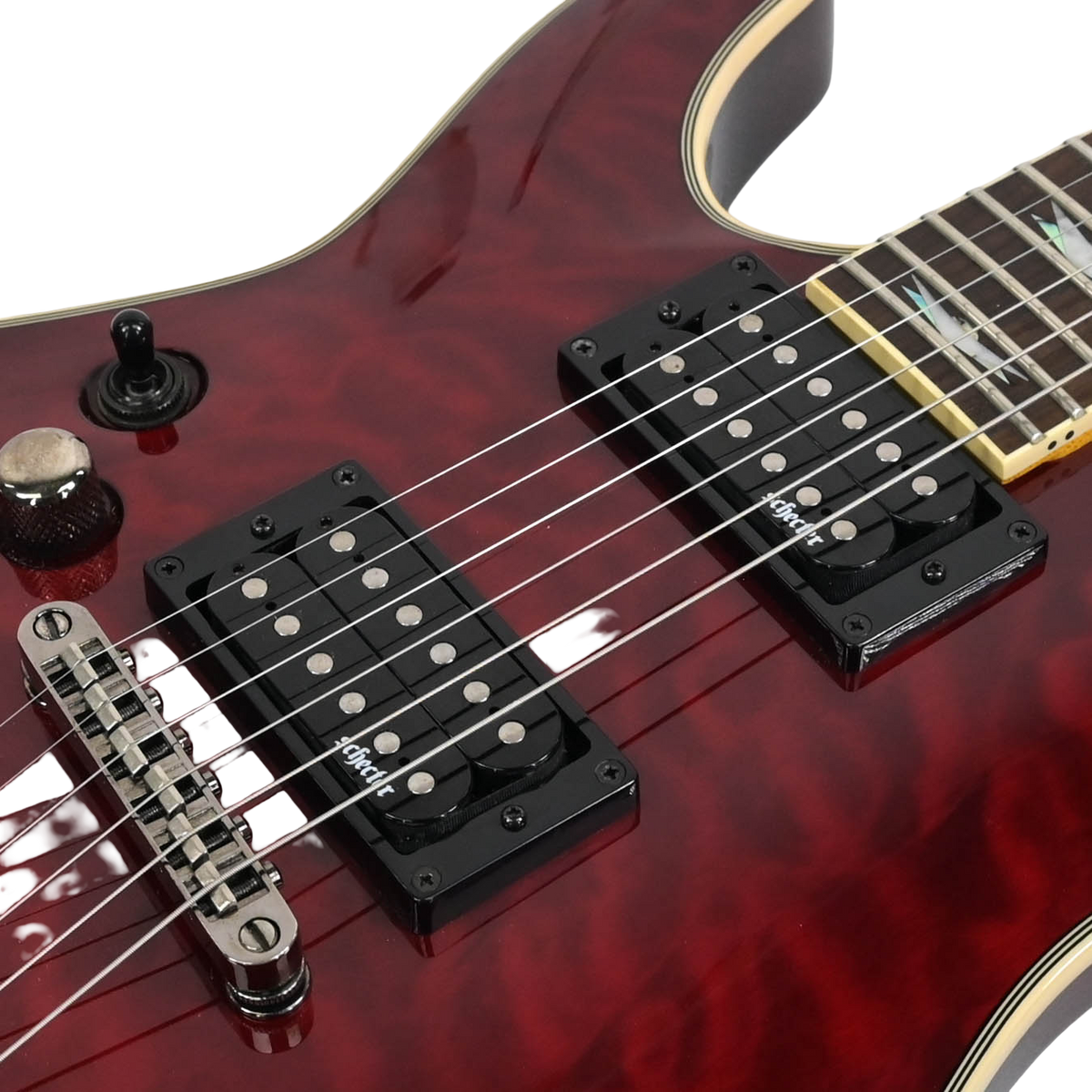 Schecter Omen Extreme 6 Black cherry linkshandig  2019